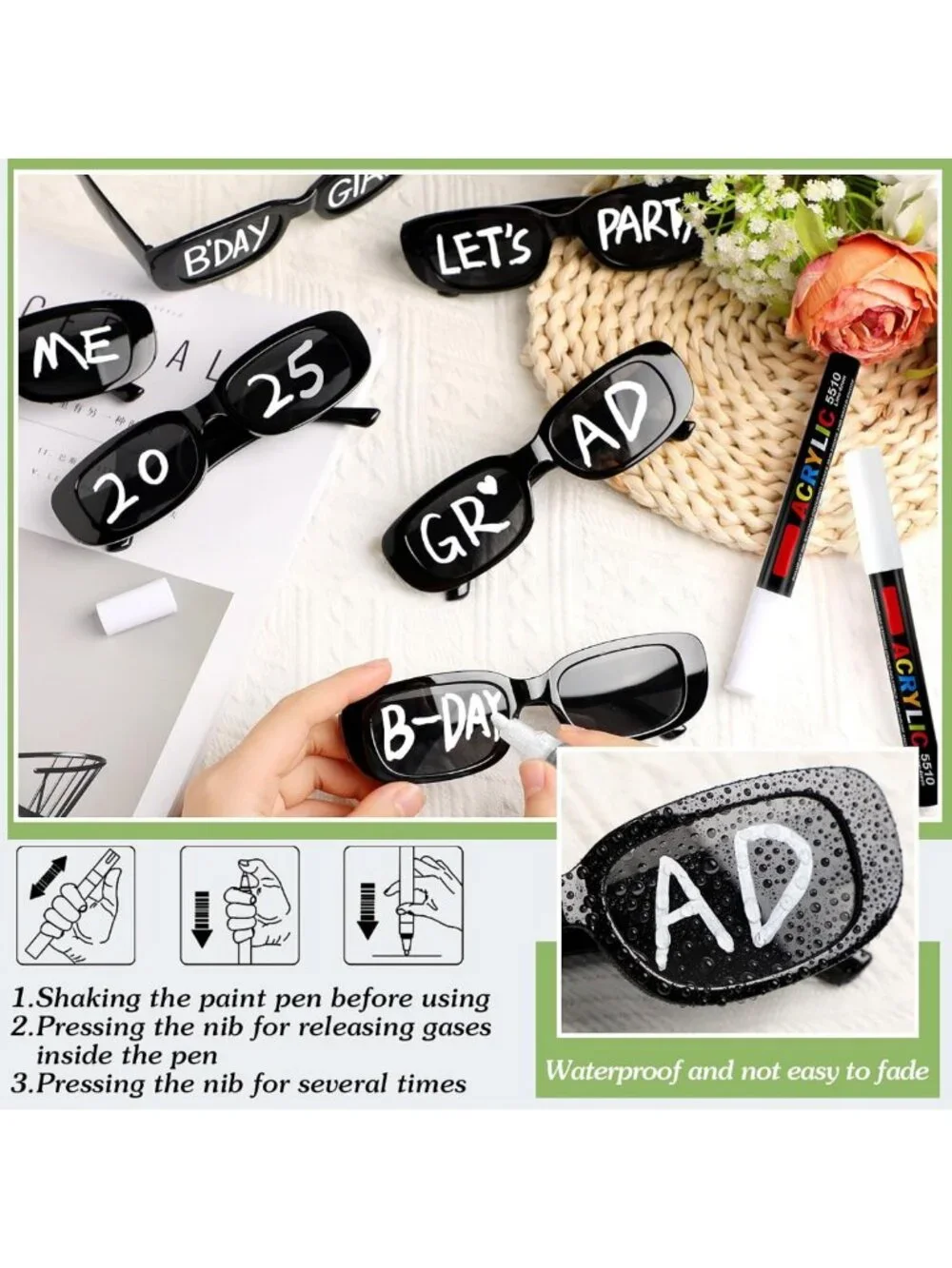 Custom Personalized Sunglasses | Unique Design, UV Protection, Stylish Accessory